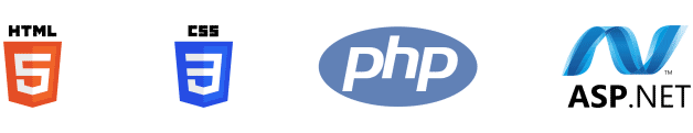 HTML5,CSS3,PHP,ASP.NET